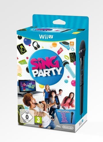 Sing Party + Microfoon - Wii U Wii U Morgen in huis!, Ophalen of Verzenden, Zo goed als nieuw