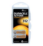 Duracell Hoorapparaat batterij DA312 bruin (6 stuks), Ophalen of Verzenden, Nieuw