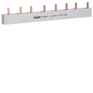 HAGER KB480Q KAMRAIL TBV 2 LASTSCH 3P+N, Ophalen of Verzenden, Nieuw, Groepenkast
