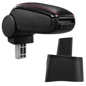 Armsteun Seat Ibiza 6L 2002-2008 zwart met rood stiksel, Verzenden, Nieuw