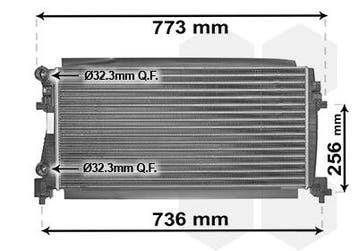 Radiator 1.2 TSi / 1.6 TDi brazed geschikt voor o.a Golf..., Ophalen of Verzenden, Nieuw, Volkswagen