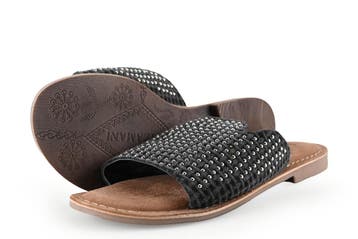 Lazamani Slippers in maat 37 Zwart, Slippers, Verzenden, Zwart, Lazamani