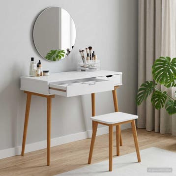 vidaXL Plafondtafel FAUSKE Wit 100 x 50 x 78 cm, Verzenden, Nieuw