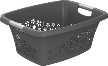 Rotho Design Flowers Wasmand 25L Antraciet (Wasmanden), Verzenden, Nieuw