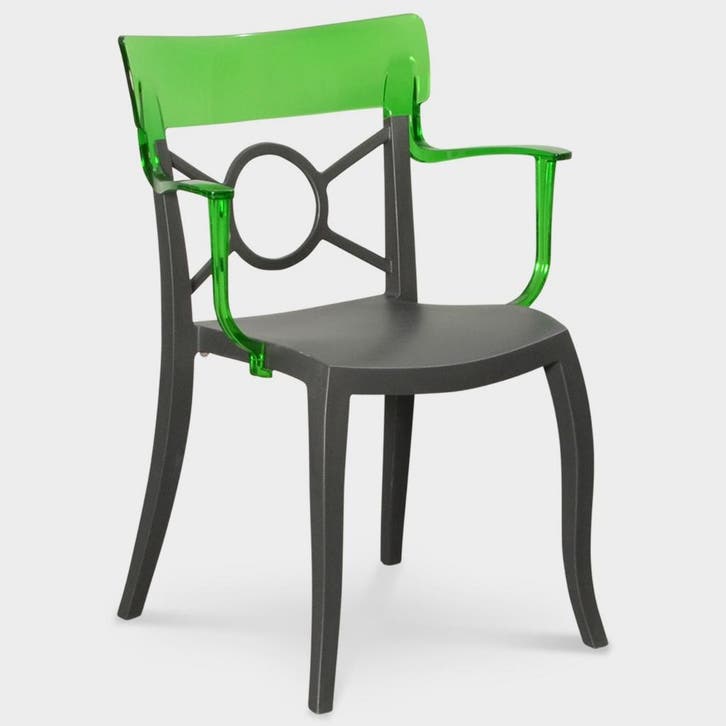 Papatya designstoel - Grijs / Groen, Huis en Inrichting, Stoelen, Ophalen of Verzenden