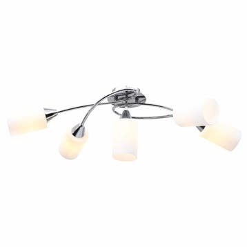 vidaXL Plafondlamp met keramieken cilindervormige kappen, Huis en Inrichting, Lampen | Plafondlampen, Verzenden, Nieuw