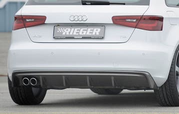 Rieger diffuser | A3 (8V): 07.12-08.16 (tot Facelift) - 3-dr, Verzenden, Nieuw, Audi
