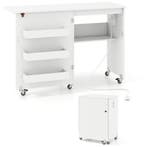 LIVSK Opklapbare Naaitafel met Oplaadstation - Ruimtebespare, Verzenden, Nieuw