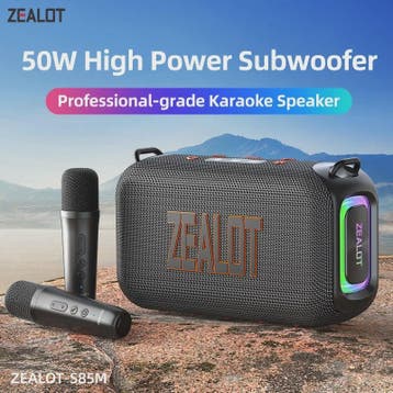 ZEALOT S85 Karaoke Bluetooth Speaker met 2-weg geluidssystee, Verzenden, Nieuw