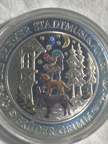 Duitsland. Silver medal 2016, Fratelli Grimm, 14,66 gr.
