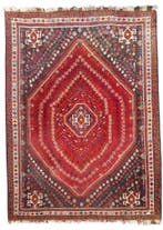 Perzisch tapijt Shiraz, 200 cm of meer, Ophalen of Verzenden, Zo goed als nieuw, 200 cm of meer