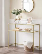 Luxe Consoletafel met Glas – Modern Design, 100×35cm, Verzenden