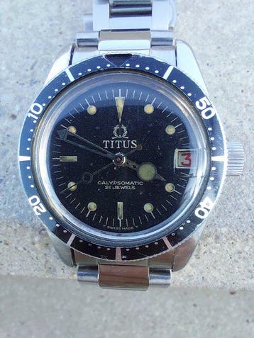 Titus - Calypsomatic Big Crown - 7110 - Heren - 1963, Nieuw