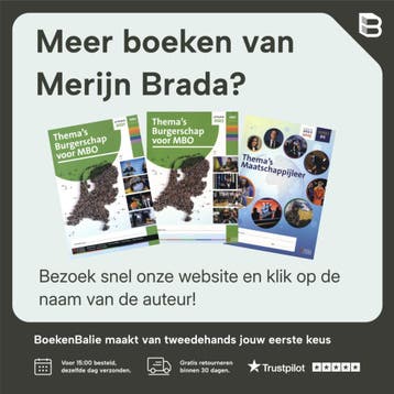 mbo 3-4 2022 / Themas Burgerschap voor MBO / les/werkboeken, Boeken, Verzenden, Gelezen, Merijn Brada