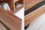 Massief tv-meubel AMAZONAS 160cm acacia metalen lowboard, Huis en Inrichting, Kasten | Televisiemeubels, Ophalen of Verzenden