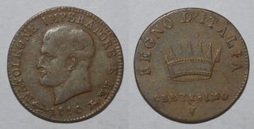 Italie Italy 1 Centesimo 1810 Napoleon 1er Tres Tres Beau, Verzenden