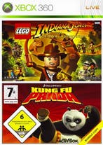 Lego Indiana Jones + Kung Fu Panda (Xbox 360), Verzenden, Gebruikt, Vanaf 3 jaar
