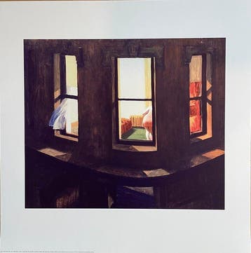 Edward Hopper - after (1882-1967), Night Window, 1928,, Antiek en Kunst