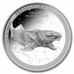 Congo Prehistoric life Dunkleosteus 1 oz 2023, Verzenden, Overige landen, Losse munt, Zilver