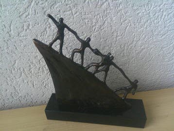 Artihove - Beeldje - ON THE ROAD - Brons, Antiek en Kunst