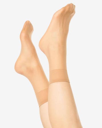 HEMA Pantysokken antiladder 15 denier mat - 2 paar poeder, Verzenden, Nieuw
