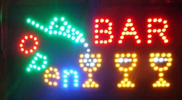Bar drank cafe LED bord lamp verlichting lichtbak reclamebor, Verzenden, Nieuw