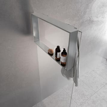 Planchet Novellini Kuadra voor Douchewand 40x60x12 cm Chroom, Ophalen of Verzenden, Nieuw, Chroom, Bad