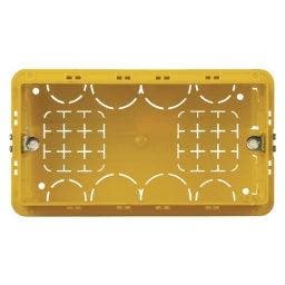 Bticino 4 Module Vierkante Gele Inbouwdoos 130x71x52mm -, Verzenden, Nieuw, Overige typen