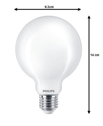 Philips LED Globelamp G93 E27 7W 806lm 6500K Daglicht | M..., Ophalen of Verzenden, Nieuw