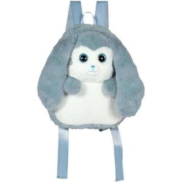 Fluffy Bag - GIPSY TOYS - Pluche rugzak - Blauw-wit konij..., Verzenden, Nieuw