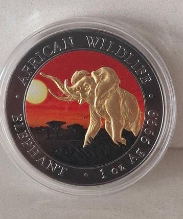 Somalië. 100 Schilling 2016, 1 Oz Silver .999 (Zonder