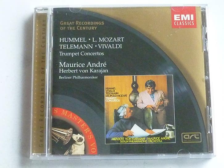 Maurice Andre - Trumpet Concertos / Hummel. Telemann, vivald, Cd's en Dvd's, Cd's | Klassiek, Zo goed als nieuw, Ophalen of Verzenden