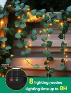 Lichtsnoer Buiten - Lichtslinger - Led - 12 m - Zwart - Aigo, Verzenden, Zo goed als nieuw