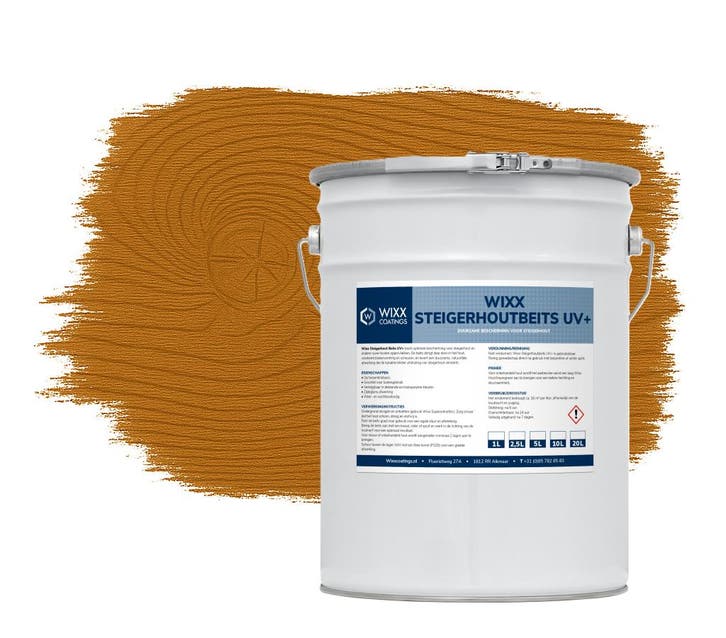 Wixx Steigerhoutbeits UV+ Licht Eiken 20L, Doe-het-zelf en Verbouw, Verf, Beits en Lak, Beits, Nieuw, 15 tot 20 liter, Verzenden