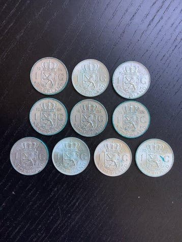 Nederland. Juliana. 1 Gulden 1954-1967 (Zonder minimumprijs), Postzegels en Munten, Munten | Nederland