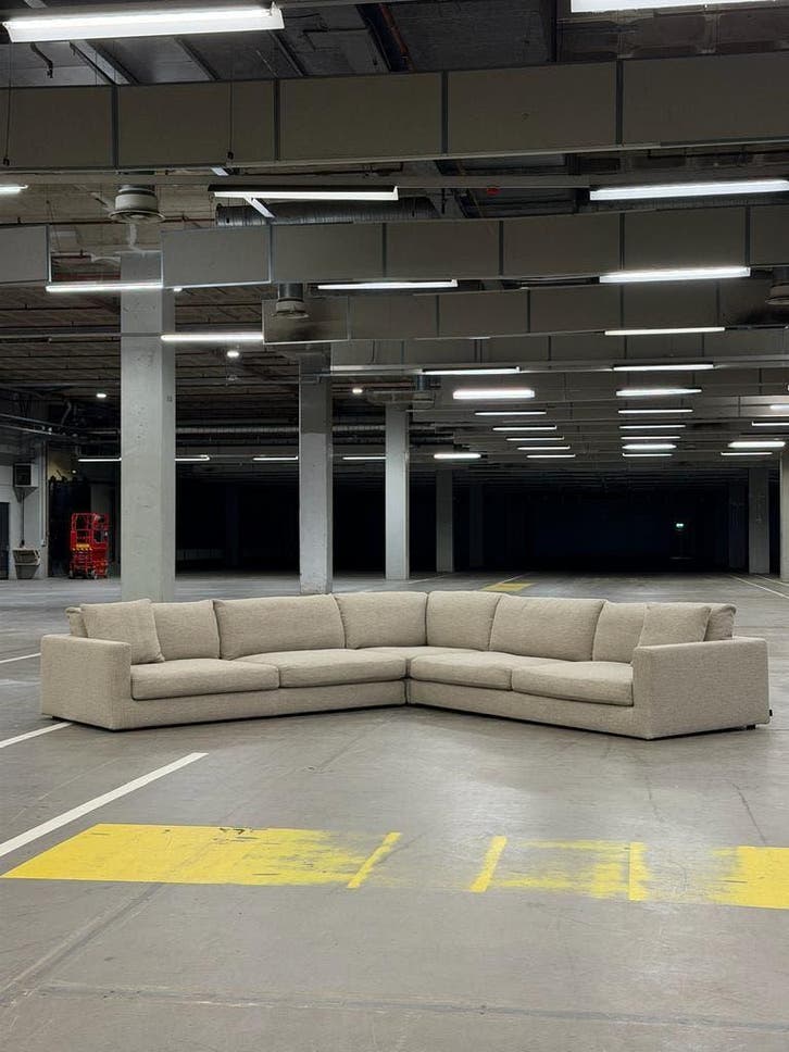 Linteloo Mauro Hoekbank | Boucle | NIEUWSTAAT + Garantie, Huis en Inrichting, Banken | Bankstellen, 300 cm of meer, 150 cm of meer