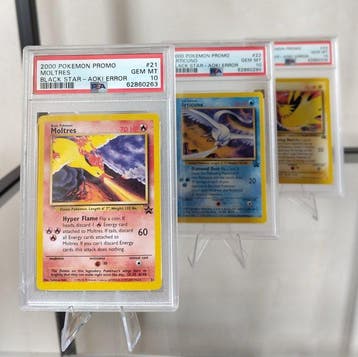 Pokémon - 3 Graded card - Moltres, Articuno, Zapdos 62860263, Nieuw