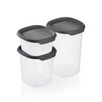 Tupperware Set One Touch Fresh Voorraadbus Vierkant Zwart, Ophalen of Verzenden, Nieuw