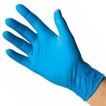 Wegwerphandschoenen Nitrile Blauw - Blauwe Wegwerphandschoen, Verzenden, Overige typen