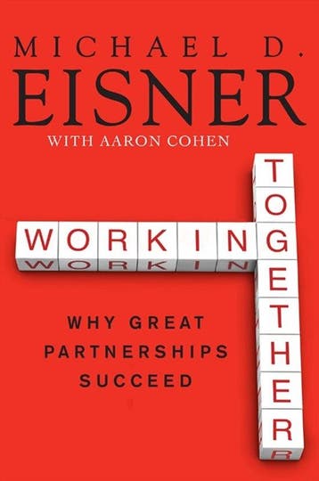 Working Together - Michael D. Eisner 9780061732447, Verzenden, Gelezen, Michael D. Eisner