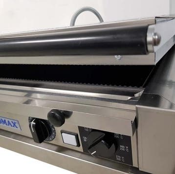 Euromax Medium keramische grill met timer (ribbel - ribbel), Verzenden, Nieuw in verpakking