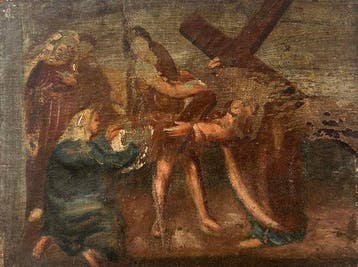 Italiaanse school (XVII) - Cristo portacroce sulla via del