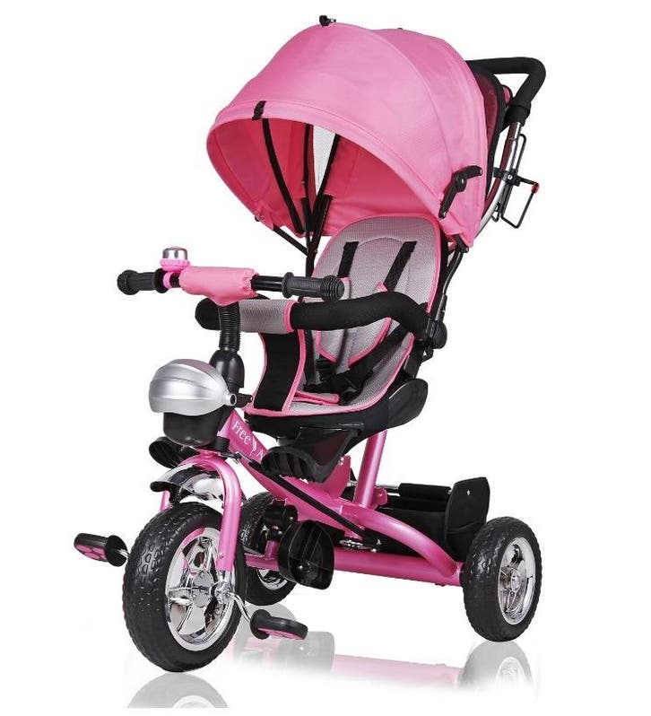 Kinderdriewieler Roze incl Dak (Bikes, Speelgoed, Recreatie), Fietsen en Brommers, Fietsen | Kinderfietsjes, Nieuw, Verzenden