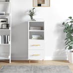 Kast wit bewerkt hout | Laatste Stuk!, Huis en Inrichting, Kasten | Dressoirs, Minder dan 50 cm, Nieuw, Ophalen of Verzenden, Metaal