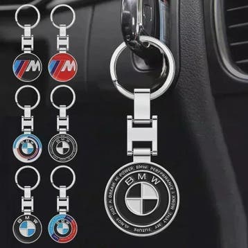Metalen 3D BMW Autosleutelhanger Ring met Embleem - Auto Acc, Motoren, Verzenden, Nieuw