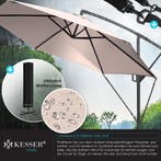 KESSER® Zweefparasol met voet  - Ø3,5m - 360° Draaibaar  - B, Tuin en Terras, Parasols, Verzenden, Zo goed als nieuw