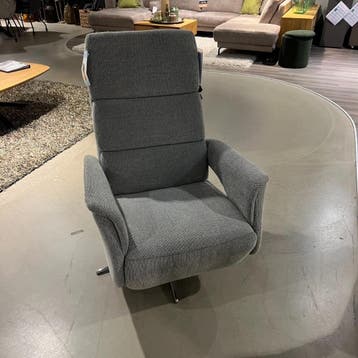 Initio Relaxfauteuil Medium Stof Silent Lightgrey - Pronto, Nieuw, 75 tot 100 cm, Ophalen of Verzenden, Modern