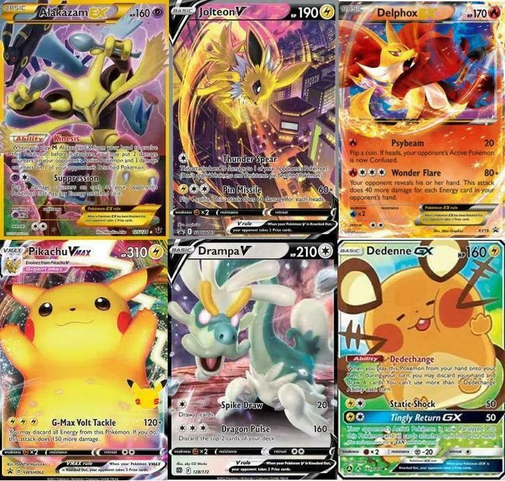 Officiële GX, EX en V kaarten vanaf €2,95 p.s., Hobby en Vrije tijd, Verzamelkaartspellen | Pokémon, Losse kaart, Zo goed als nieuw