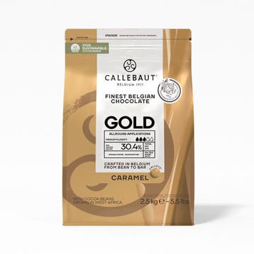 Callebaut - Gold chocolade callets 31,9%, Ophalen of Verzenden, Nieuw, Taarten of Cupcakes, Overige typen
