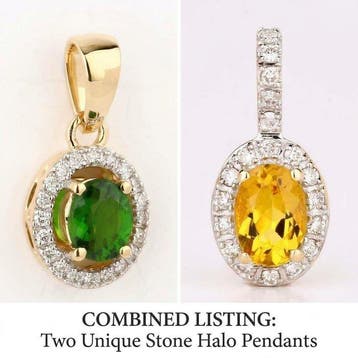 2-delige sieradenset - 14 karaat Geel goud - 1.02ct. tw., Sieraden, Tassen en Uiterlijk